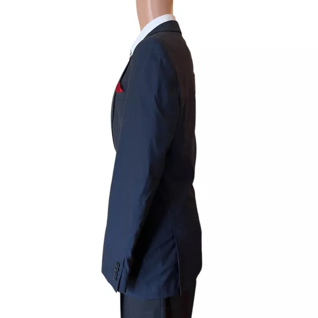 BAR III BY Macy's Mens Size 38L Navy Blue Wool Slim Fit Sport Coat ...