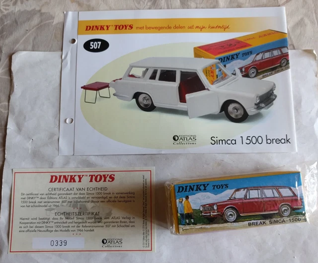 Dinky Toys Atlas – SIMCA 1500 Break Police – 1:43 – État Neuf
