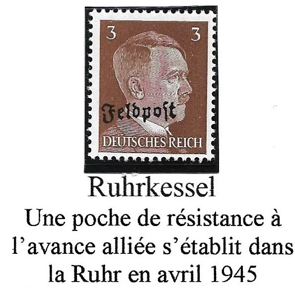 ALLEMAGNE DEUTSCHLAND Poche de RUHRKESSEL  Michel n° 17**