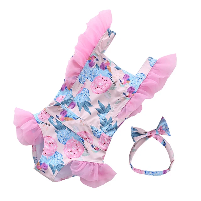 Neonato neonato neonato bambina bambina costume da bagno bikini nuoto 2