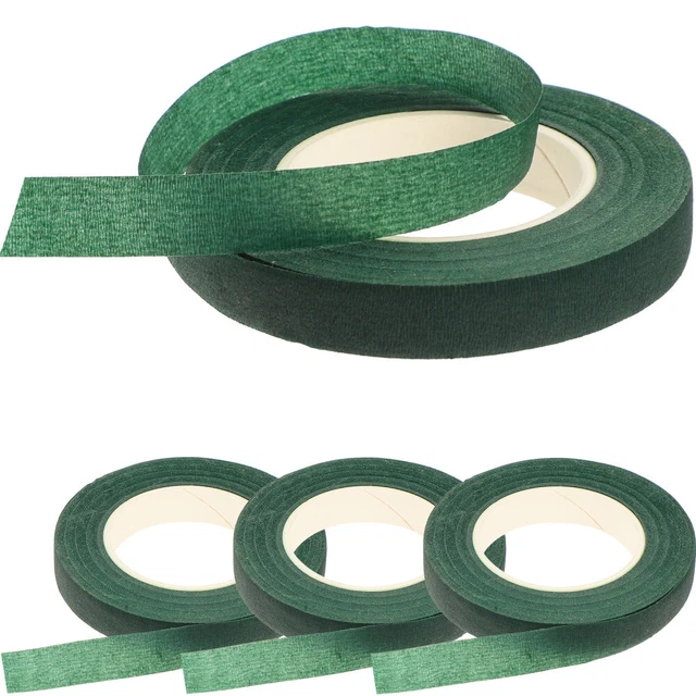 4 rollos floristas cinta hágalo usted mismo ramo tallo embalaje cinta verde cinta