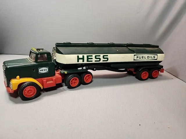 1984 Hess Toy Tanker Truck Bank Untested Needs Some TLC