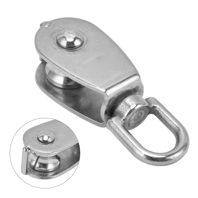 304 Stainless Steel Pulley Rugged Safety Wire Rope Lifting Pulley M50 Accessory