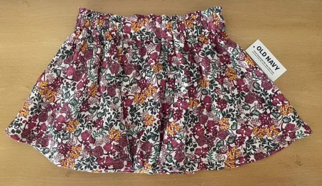 Old Navy Baby Girls Floral Printed Cotton Blend Ruffled Skirt Multi Ditsy 18-24M