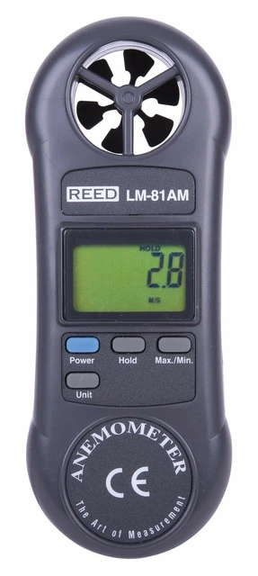 REED Instruments LM-81AM Compact Vane Anemometer