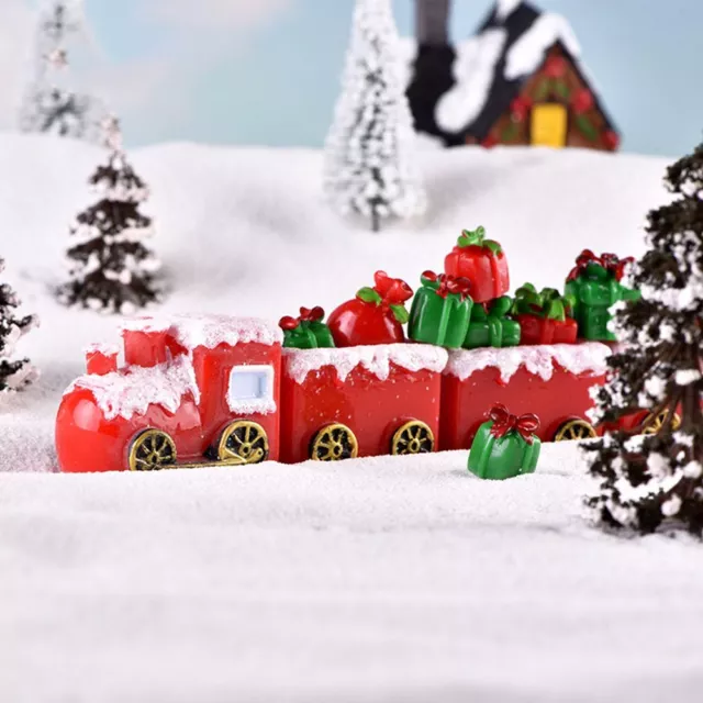 Micro Landschaft Weihnachtsbaum Weihnachtsmann Miniatur Schneemann Weihnachtsfiguren 10