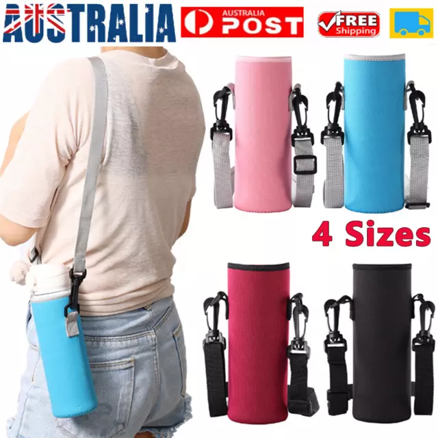 Useful Water Bottle Carrier Insulated Cover Bag Holder Outdoor Camping Travel