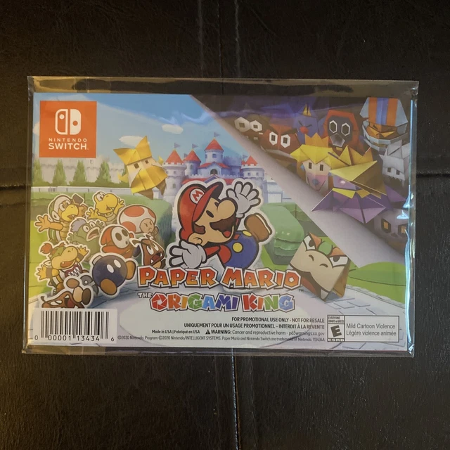 RARE PAPER MARIO The Origami King Postcard Set my Nintendo rewards