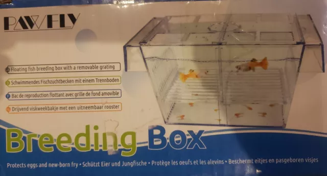 Pawfly Fish Breeding Box Tank Hatchery Incubator Aquarium Isolation Box Baby Med