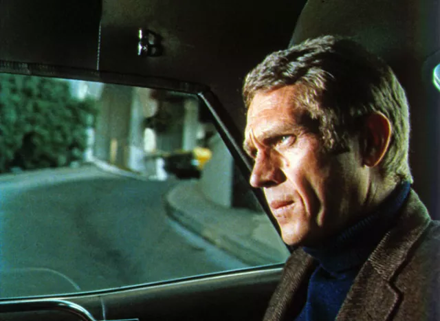 STEVE McQUEEN 1968 Bullitt 8x10 DODGE CHARGER & FORD MUSTANG color still #20