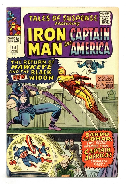 Tales of Suspense #64 FN- 5.5 1965 1st app. Black Widow costume