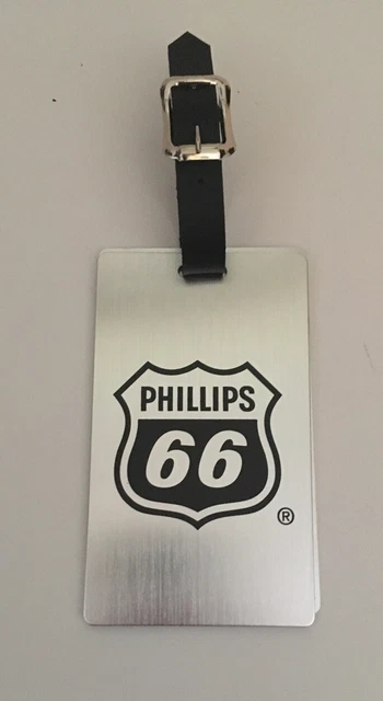 Phillips 66 Metal Luggage Tag Advertising Specialty Unused