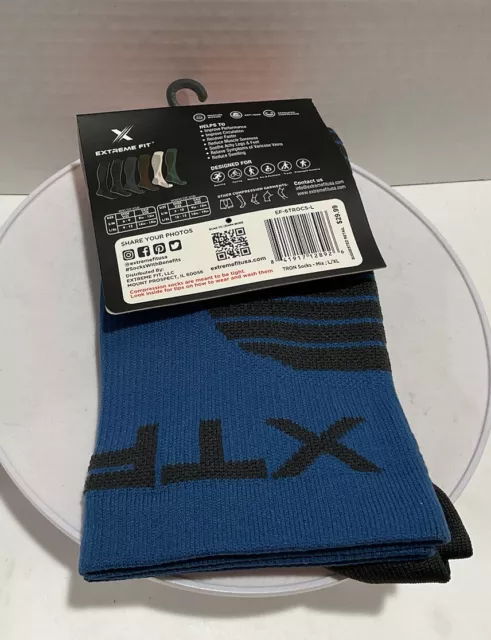 Calcetines de compresión de rendimiento terapéutico Extreme Fit azules L/XL unisex 3