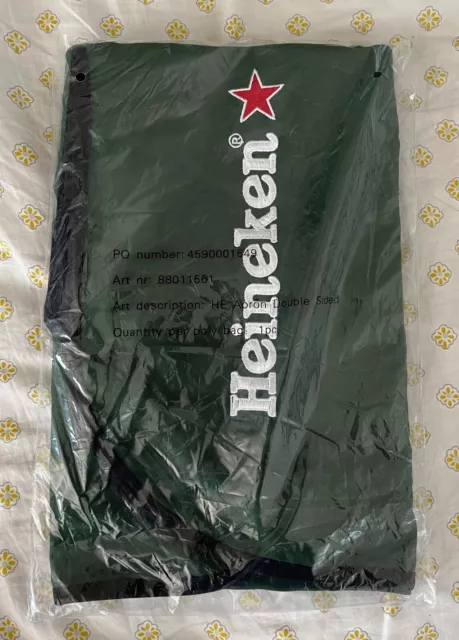 SEALED Heineken Beer Reversible Apron (Green / Black)