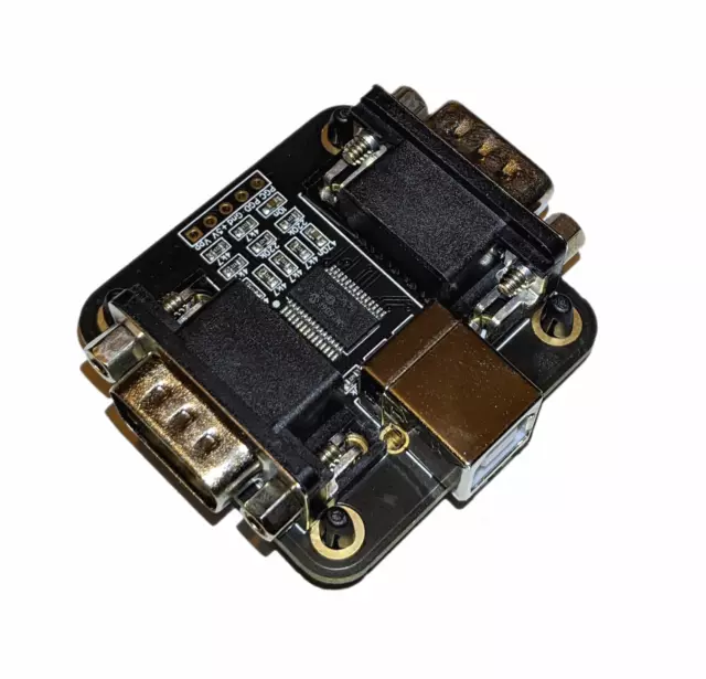 Nouveau Mini 2x Amiga C64 DB9 Joy Joystick vers émulateur PC adaptateur USB...