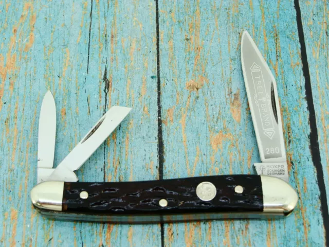 Boker Tree Brand Classic Model 280 3-Blade Whittler Knife w/Jigged