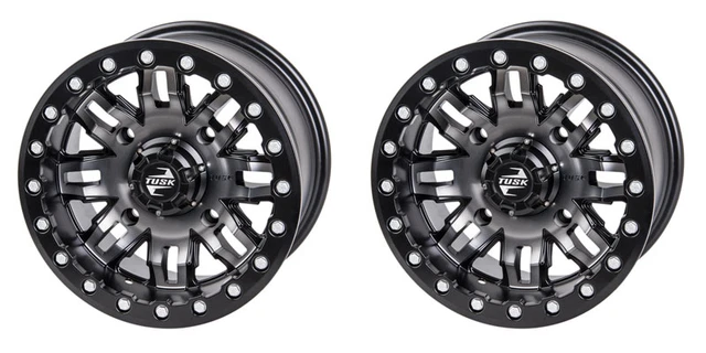 (2 Pack) 4/156 Tusk Teton Beadlock Wheel For POLARIS RZR 570 Trail 2022
