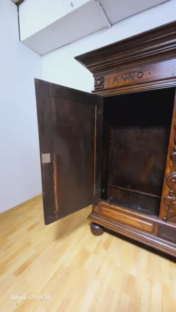 Antik Deutscher Barrock Schrank Kleiderschrank Wäscheschrank  Anno 1731  Jh. 2