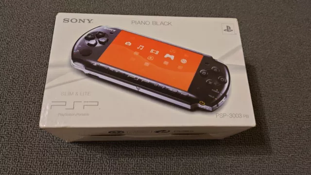 Sony PSP 3003 Slim & Lite - Klavier schwarz - verpackt + Simpsons Spiel