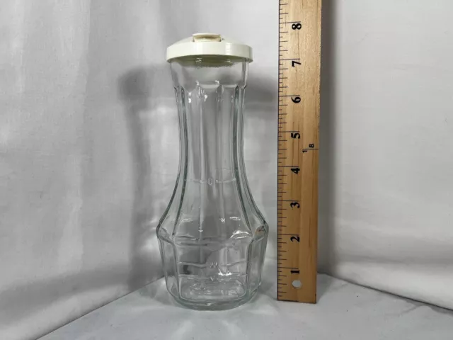 Good Seasons Clear Glass Cruet Oil Vinegar Salad Dressing Shaker Bottle w/ Lid