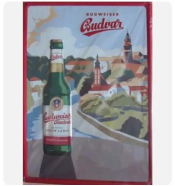 🍺🍺Bier Blechschild Budweiser  Brauerei 29,0cm x 21,0cm NEU 🍺🍺