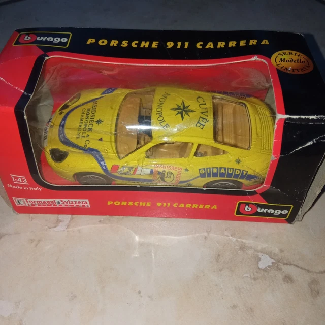 Bburago Burago Porsche 911 996 Promotionnel – Échelle 1/43, Très Rare, Sans Aileron