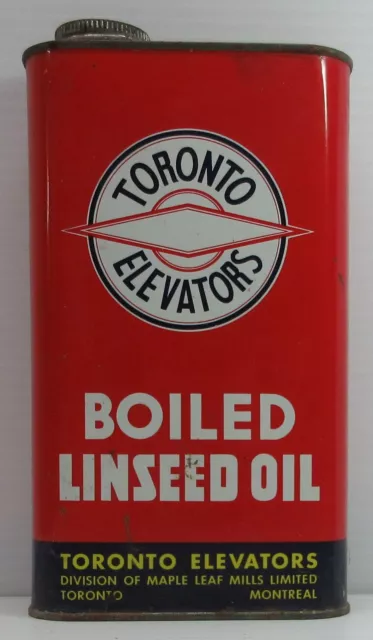Vintage Toronto Elevators Boiled Linseed Oil Tin
