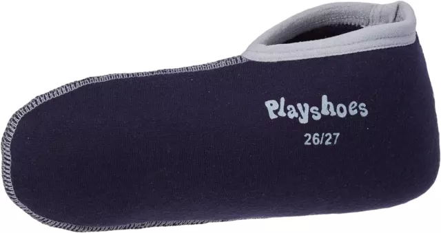 Playshoes Baby-Jungen Stiefel-Socke Füßling, Blau, 34/35