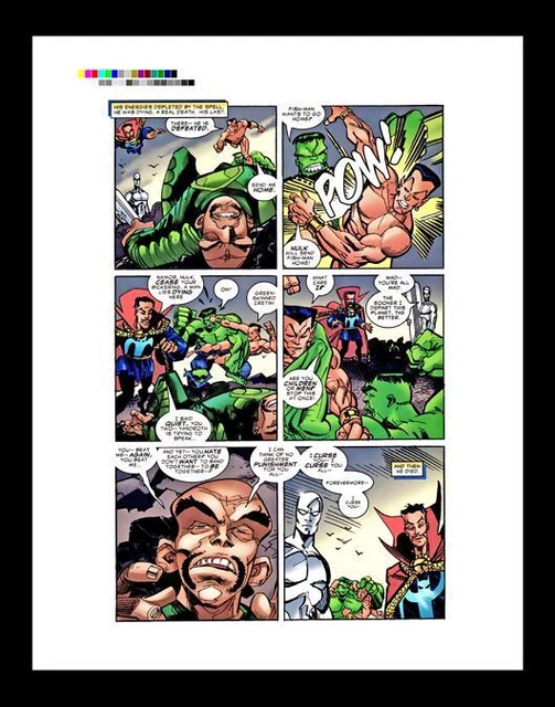 Erik Larsen Defenders #1 Rare Production Art Pg 35