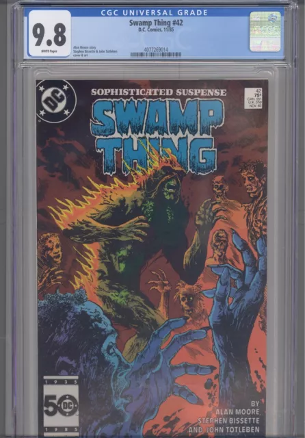 Saga of Swamp Thing #42 CGC 9.8 1985 DC Comics Alan Moore Story