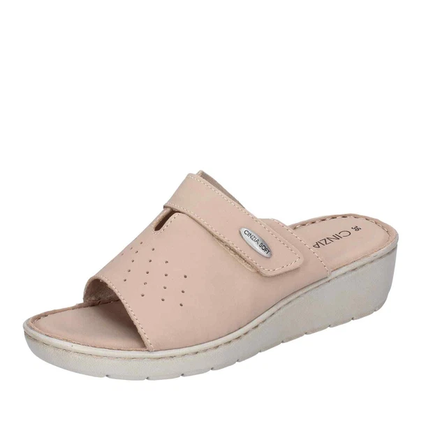 Chaussures pour Femmes CINZIA SOFT 36 Ue Sandales Beige Cuir Nubuck BD353-36
