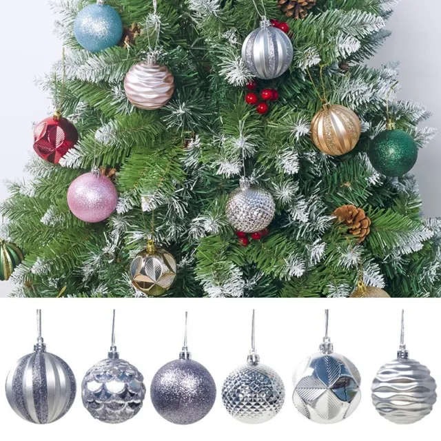 Ensemble de 12 pièces couleur assortiment arbre de Noël boule Bauble suspendu