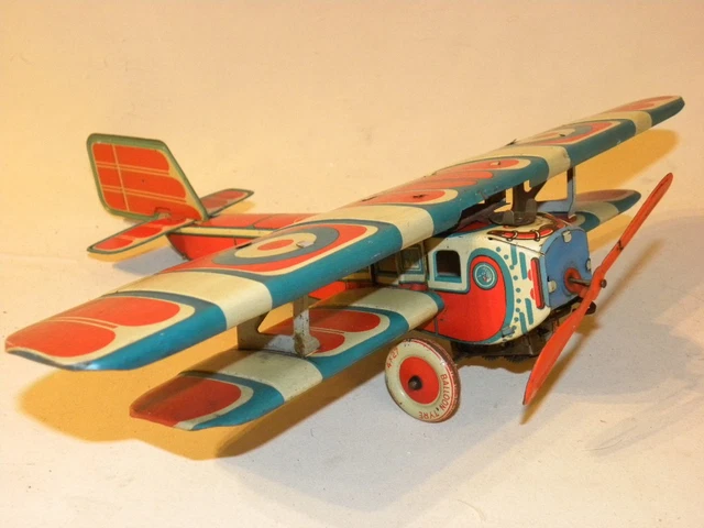 ANCIEN JOUET MÉCANIQUE automate tôle papillon Made in Japan Années 60