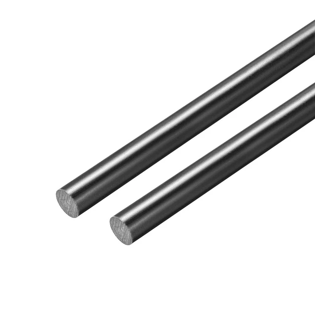 2 pezzi asta rotonda in plastica FRP per tecnologia diametro 6 mm 50 cm lunghezza nero