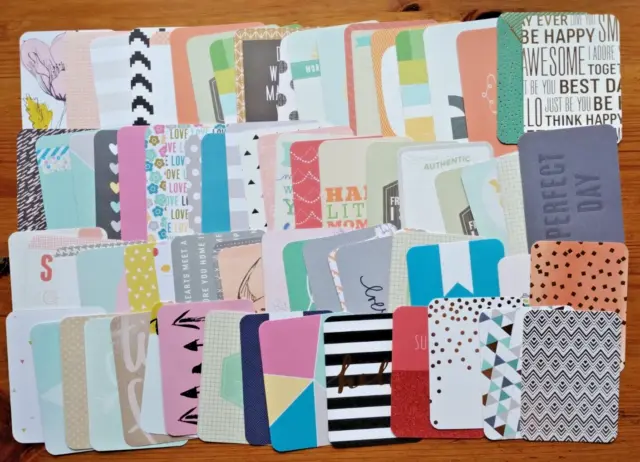 Project Life Taster Sample Pack 3"x4" Cards - Approx 60 Mixed