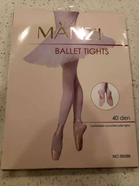MANZI 2 Pairs Black Opaque Control Top Tights with Comfort Stretch