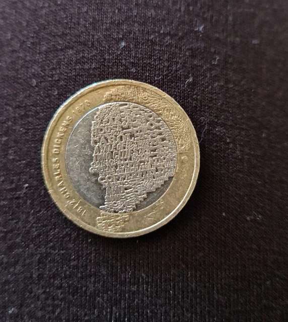 CHARLES DICKENS 2 pound coin 2012