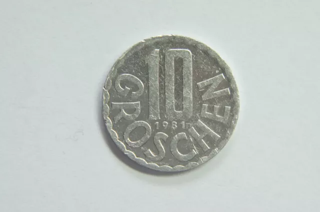 1981 10 Groschen Coin Austria