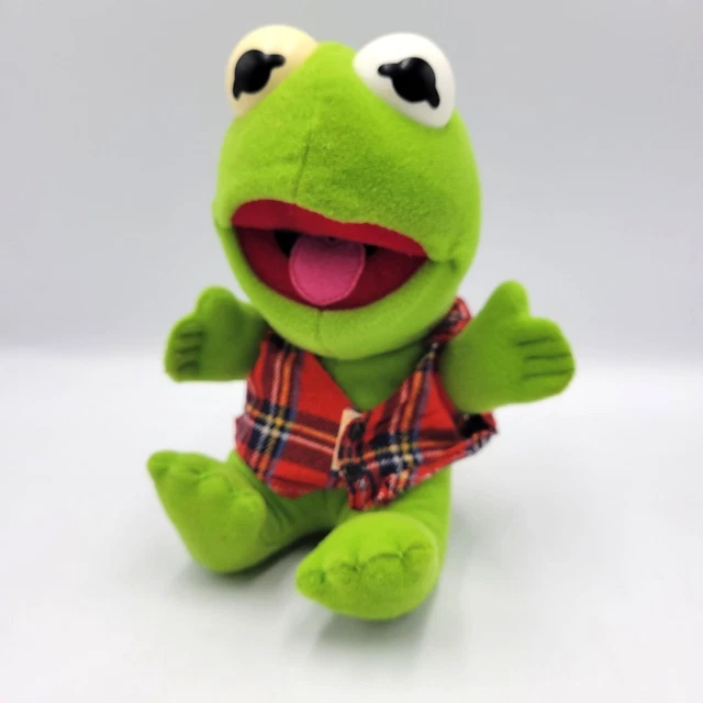 Vintage 1987 Baby Kermit the Frog Jim Henson Muppet's 7" Plush Soft Toy