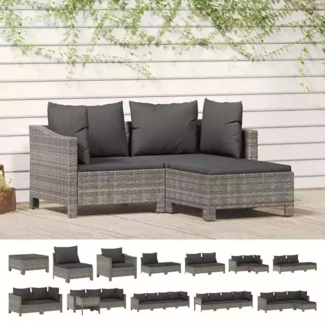 Gartenmöbel Kissen Poly Rattan Sofa Lounge Sitzgruppe mehrere Auswahl vidaXL