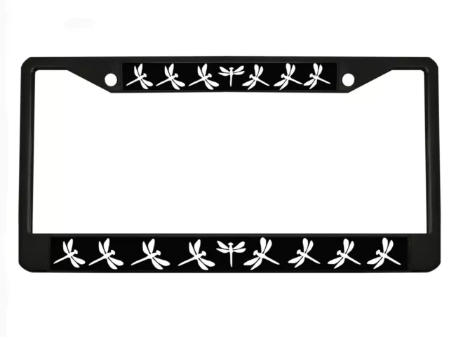 Dragon Butterfly Design Car License Plate Frame Auto Tag Holder