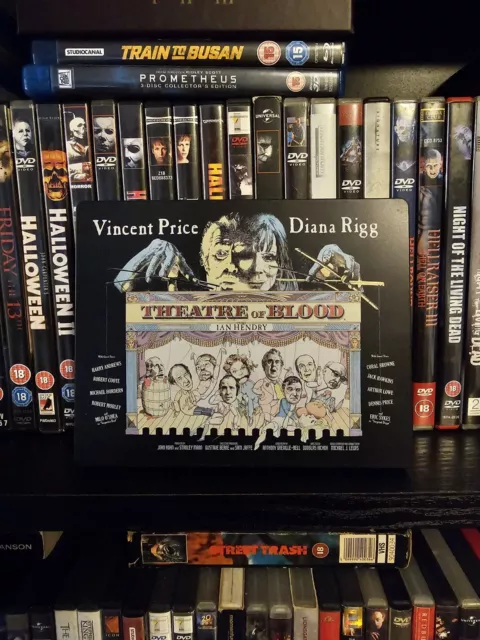 Theatre Of Blood Steelbook Blu Ray Vincent Price Diana Rigg Horror Film Movie