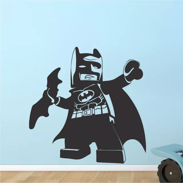 Batman Toy Wall Decal Justice League Mural Superhero Dark Knight Kids Room, s89