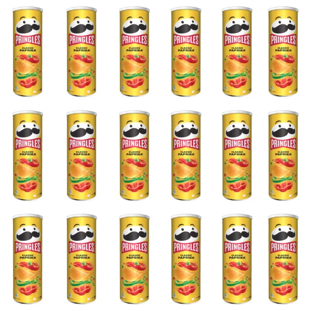 Pringles Classique Poivron Goût Stapelchips 185g 18er Pack