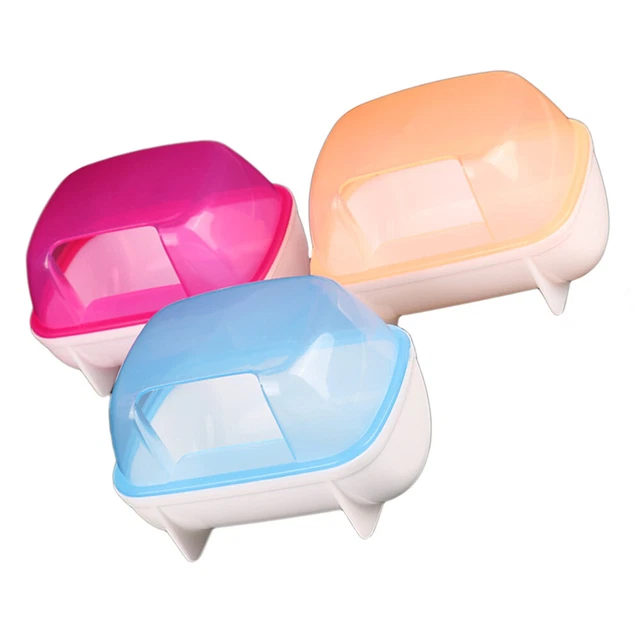 3 piezas Plástico Aleatorio Hámster Baño Mascota Arena Baño Contenedor
