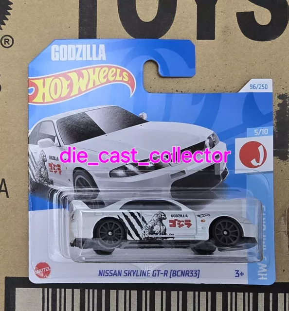 HOT WHEELS 2024 D CASE GODZILLA NISSAN SKYLINE GTR[BCNR33] JDM Boxed