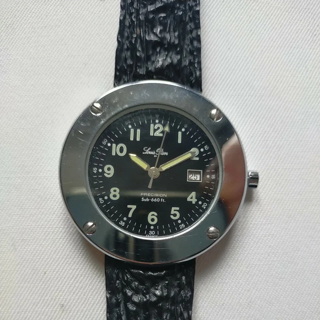 Montre Louis Pion Sport - Boîtier Rouge, Bracelet Caoutchouc - Neuve Avec étiquettes