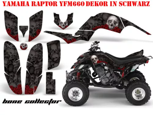 Amr Racing Graphic Kit Atv Yamaha Raptor 125/250/350/660/700 Bone Collector B