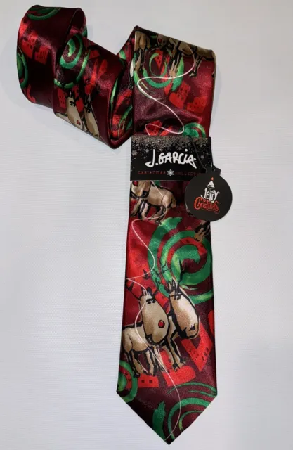 Jerry Garcia Christmas Reindeer Dracula Claus Collection Sixty Necktie Tie