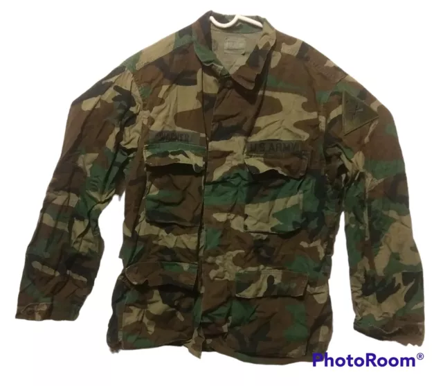 US Army Medium Regular Coat Woodland Camoflage Pattern, Combat DLA100-90-C-0320